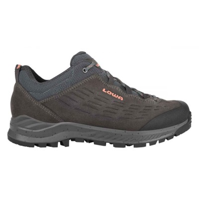 Lowa Explorer LO WS Dames - Werkschoenen Donkergrijs / Koraal ONKLEB549